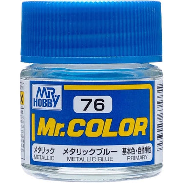 Mr Hobby (Gunze) C076 Mr Color Metallic Blue Lacquer Paint 10ml